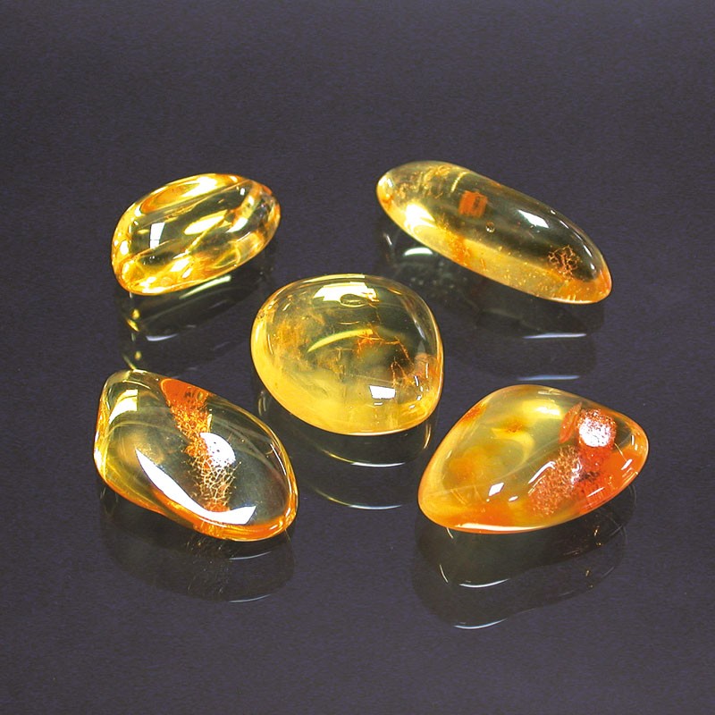Pierres roulées Ambre