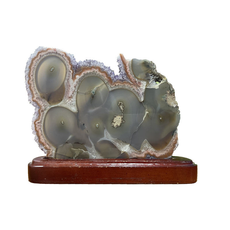 Améthyste tranche de stalactite