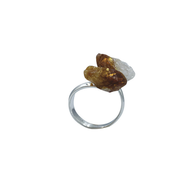 Bague Citrine brute