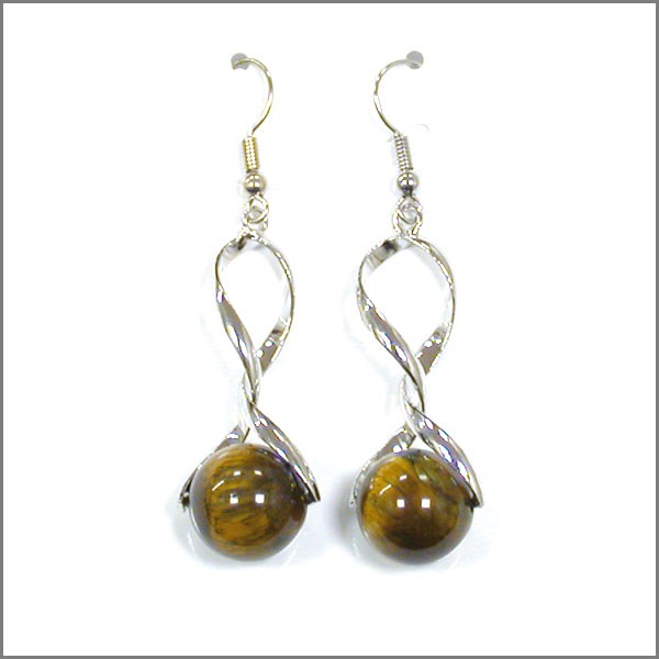 Boucles d'oreilles Oeil de tigre