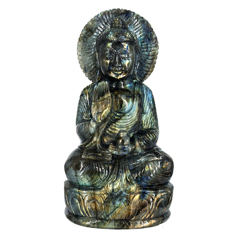 Bouddha en Labradorite 82