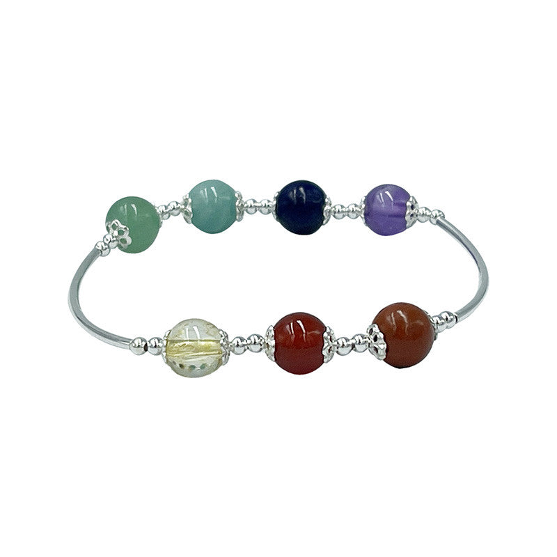 Bracelet 7 Chakras Argent 0,925
