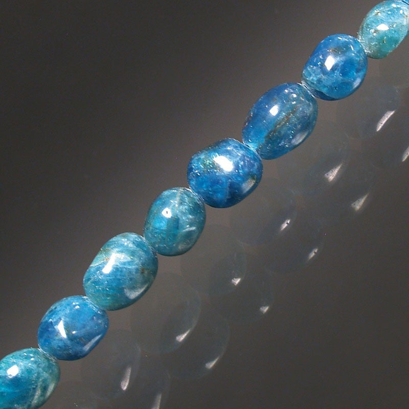 Bracelet Apatite bleue grain