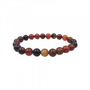 Bracelet Agate Fauve 6 mm