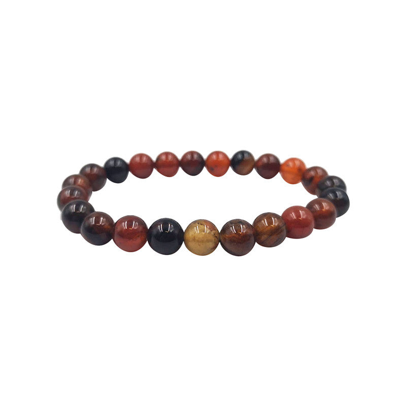 Bracelet Agate Fauve 6 mm