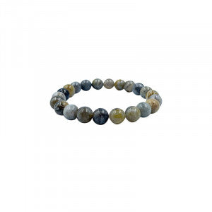 Bracelet Agate Feuille de Bambou