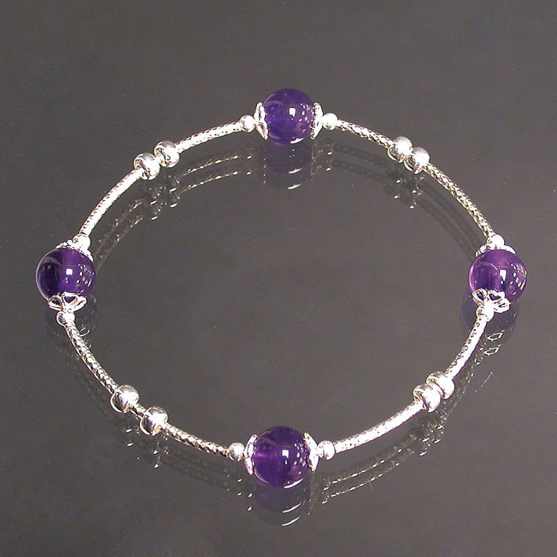 Bracelet Améthyste argent 0,925