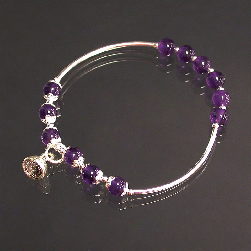Bracelet Améthyste et Argent 0,925