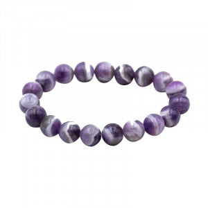 Bracelet Améthyste rubanée 8mm