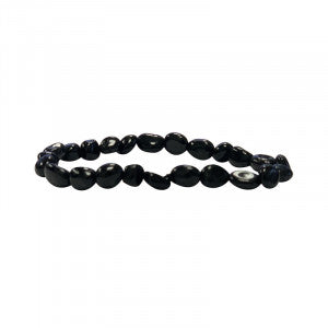 Bracelet Tourmaline noire grain