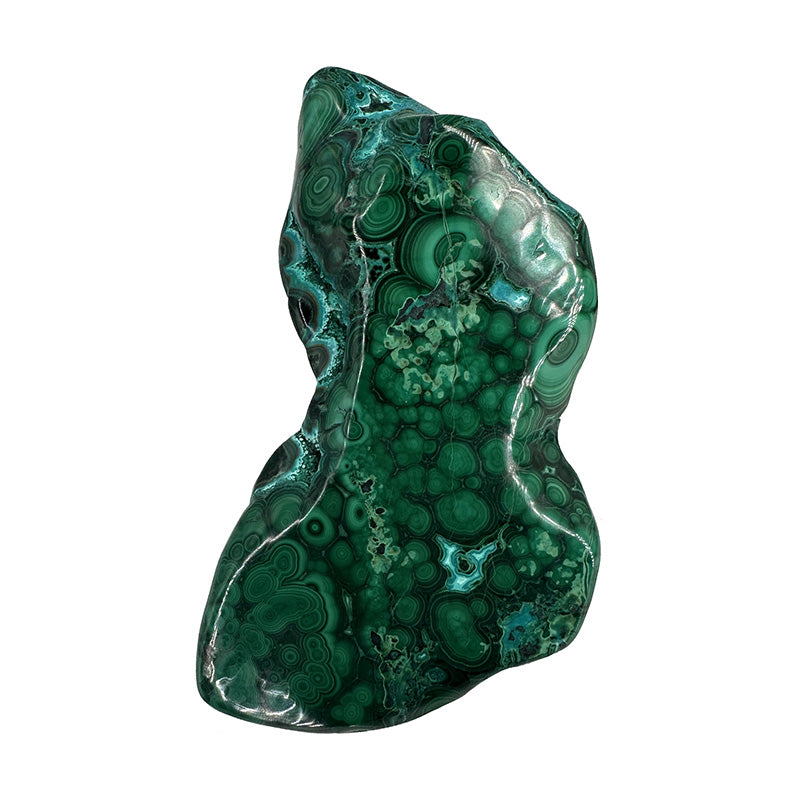 Chrysocolle et Malachite polie