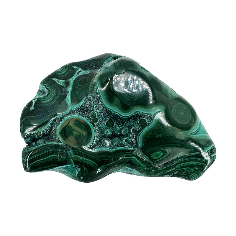 Chrysocolle et Malachite polie 203