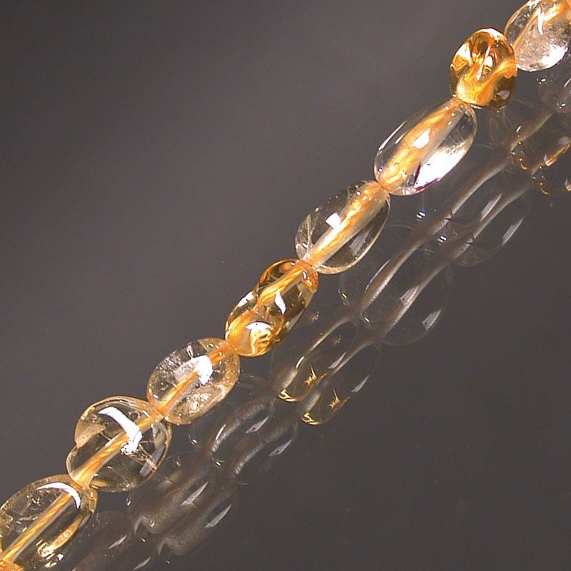 Collier Citrine grain 42cm