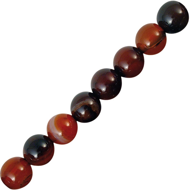 Collier Agate rubanée