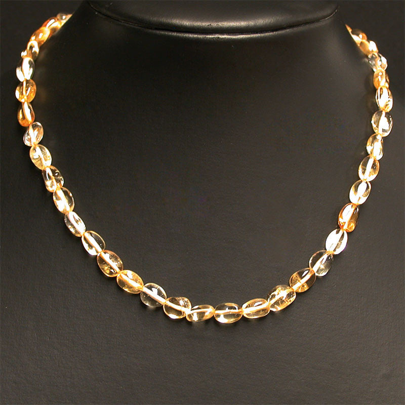 Collier Citrine grain 42cm