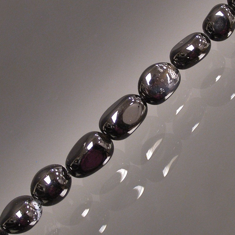 Collier Onyx noir grain
