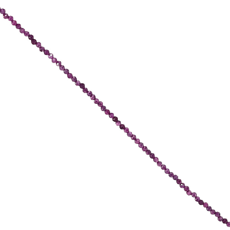 Collier Rubis facetté argent 0,925