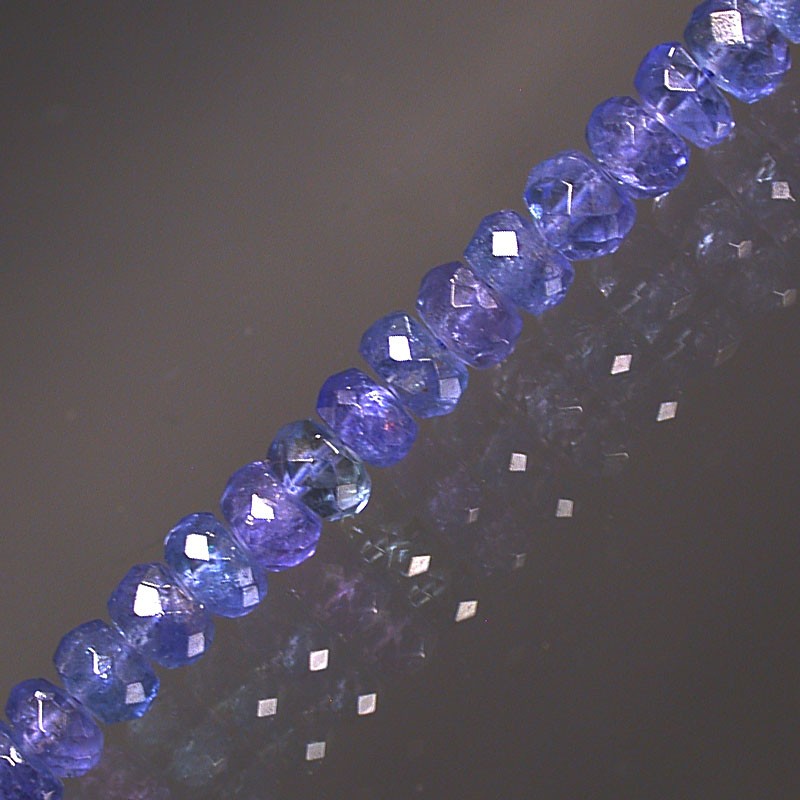 Collier Tanzanite facetté