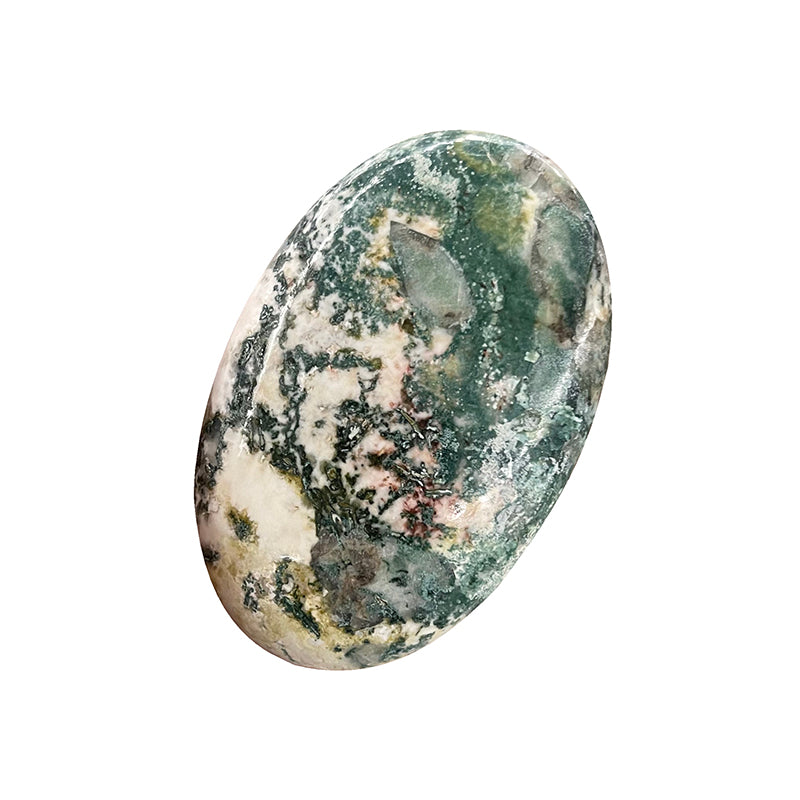 Galet poli Agate mousse