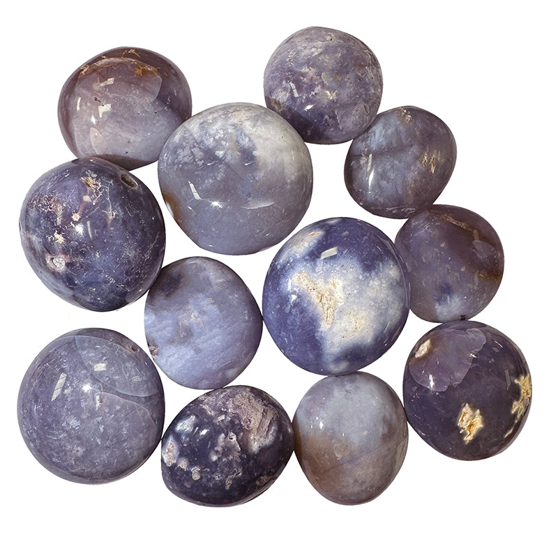 Galet poli Agate violette
