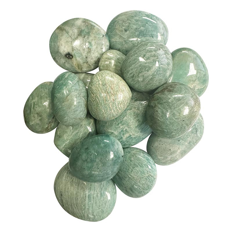 Galet poli Amazonite