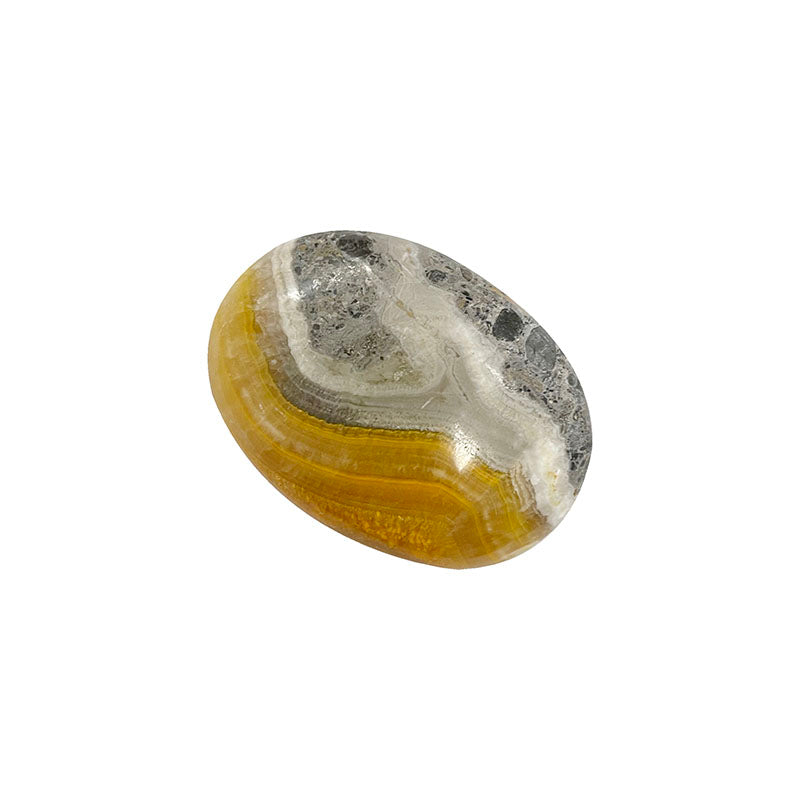 Galet poli Jaspe Bumble Bee