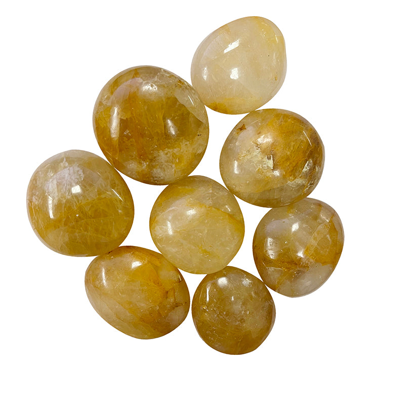 Galet poli Quartz Hématoide