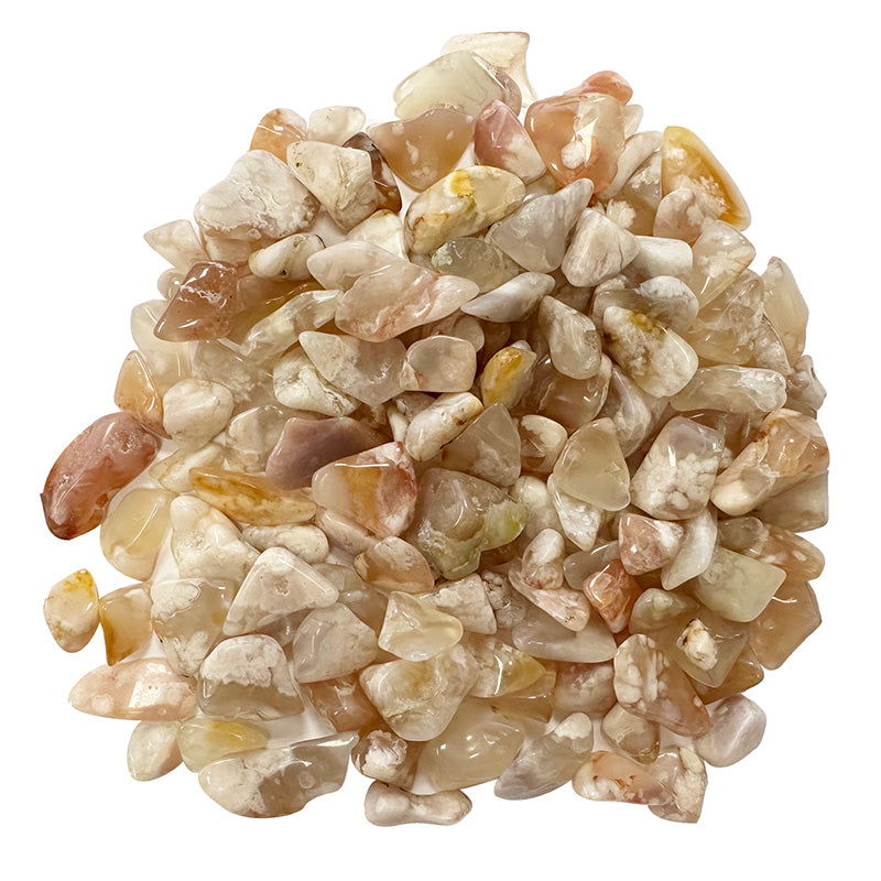 Pierre roulée Agate fleur