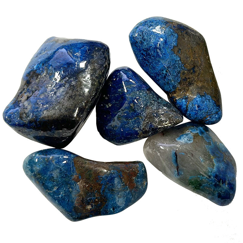 Pierre roulée Chrysocolle shattuckite