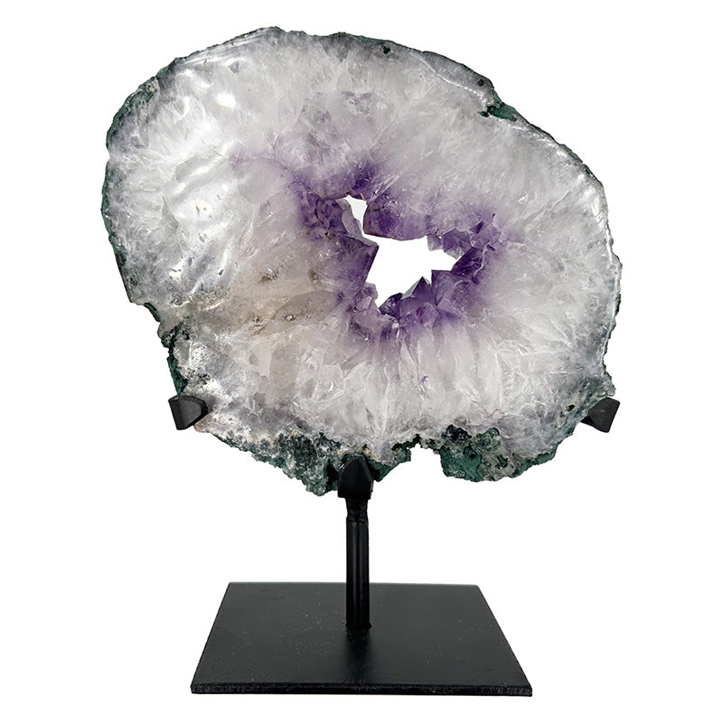 Tranche d'Améthyste sur socle 142