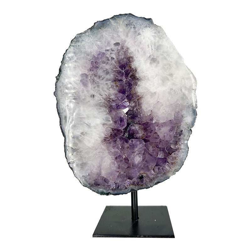 Tranche d'Améthyste sur socle 144