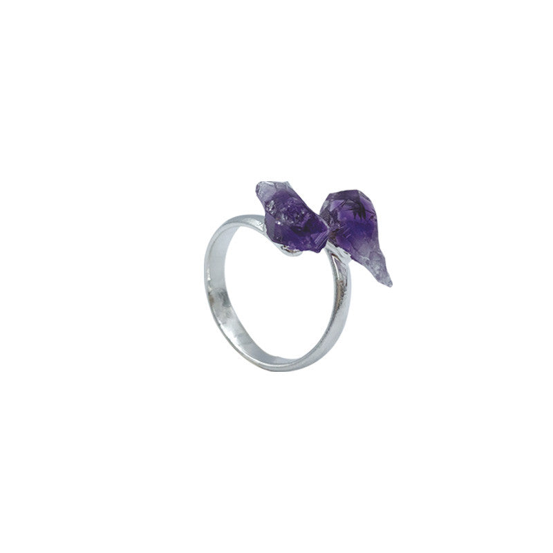 Bague Améthyste brute