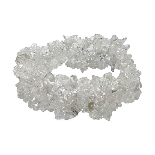 Bracelet Cristal de roche baroque tressé