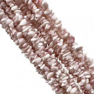 Collier Opale Rose baroque 42 cm