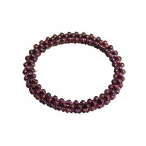 Bracelet Grenat 3mm tressé