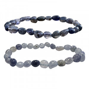 Bracelet Iolite grain