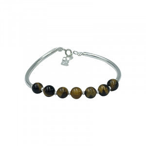 Bracelet Oeil de Tigre Argent 0,925