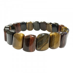 Bracelet perle rectangulaire trois yeux