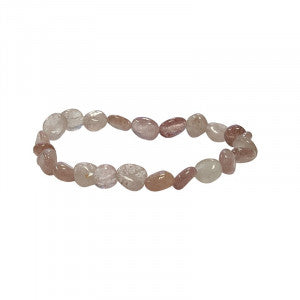 Bracelet Quartz Hématoïde grain