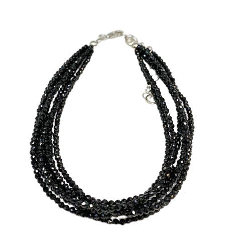 Bracelet Spinelle facetté argent 0,925