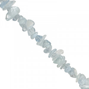 Collier Aigue marine baroque 85cm