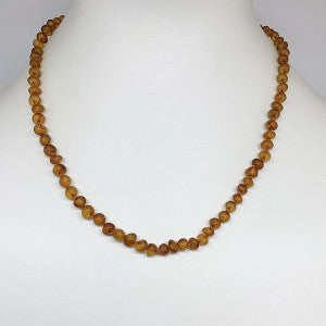 Collier Ambre de la Baltique roulé et dépoli 50cm
