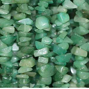 Collier Aventurine baroque 42cm
