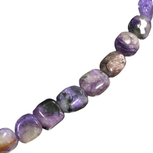 Collier Charoïte grain de café