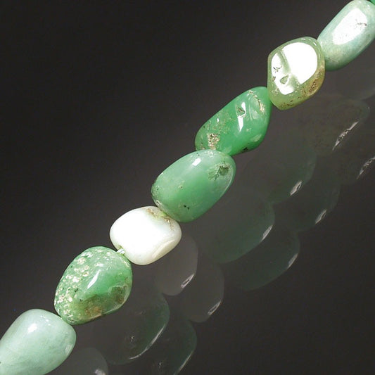 Collier Chrysoprase grain