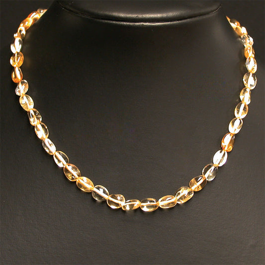 Collier Citrine grain 42cm
