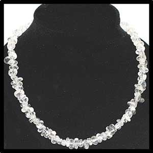 Collier Cristal de Roche flocon