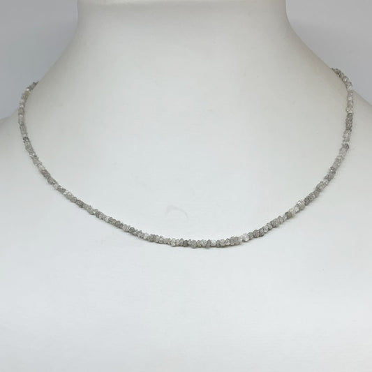 Collier Diamant Gris clair
