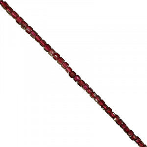 Collier Grenat facetté
