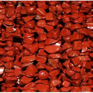 Collier Jaspe rouge baroque 85cm